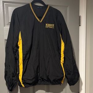 Sport-Tek Black and Yellow Windbreaker